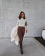 CREAM SIGNATURE BUTTER LONG SLEEVE TOP
