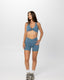 SECOND SKIN CROSS OVER 6”SHORTS - SEA BLUE
