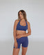 signature halter crop - STEEL