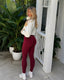 Signature Invisible Scrunch Leggings |Cherry