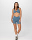 SECOND SKIN CROSS OVER 6”SHORTS - SEA BLUE