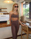 CHOCOLATE SIGNATURE SCRUNCH SEAMLESS LEGGINGS